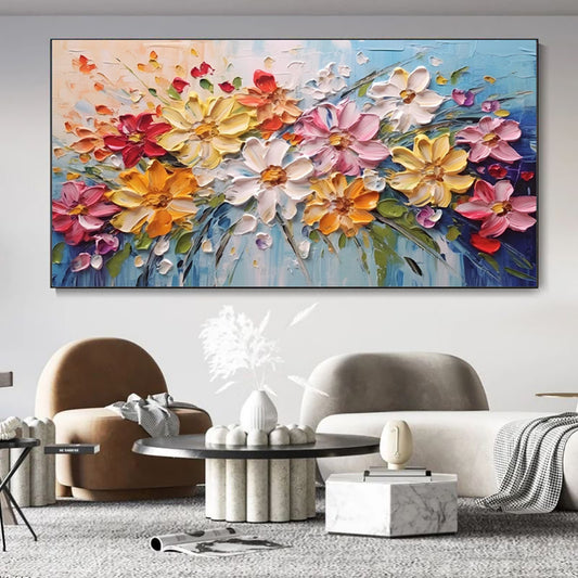 Vibrant Floral Canvas Art