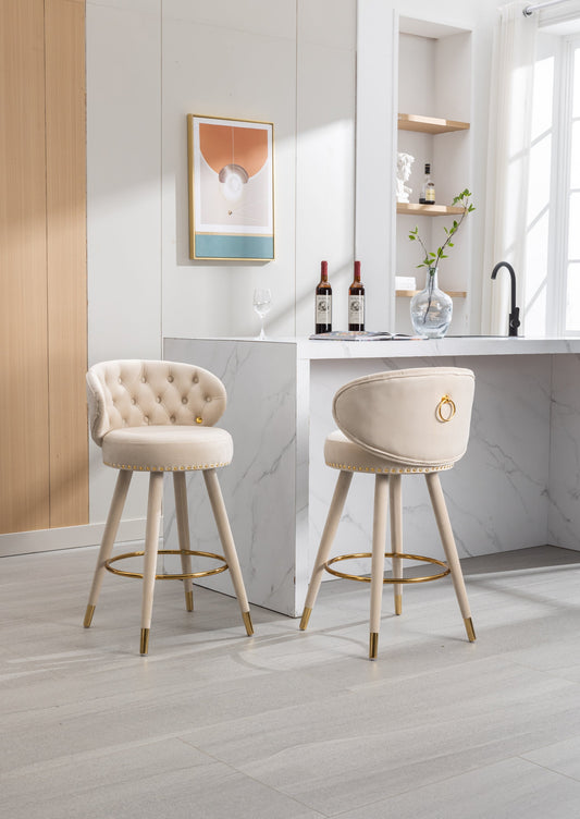 Chic Wooden Bar Stools