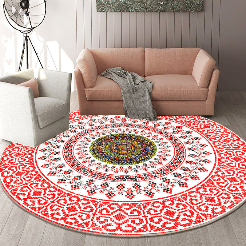 Chic Round Living Room Rug