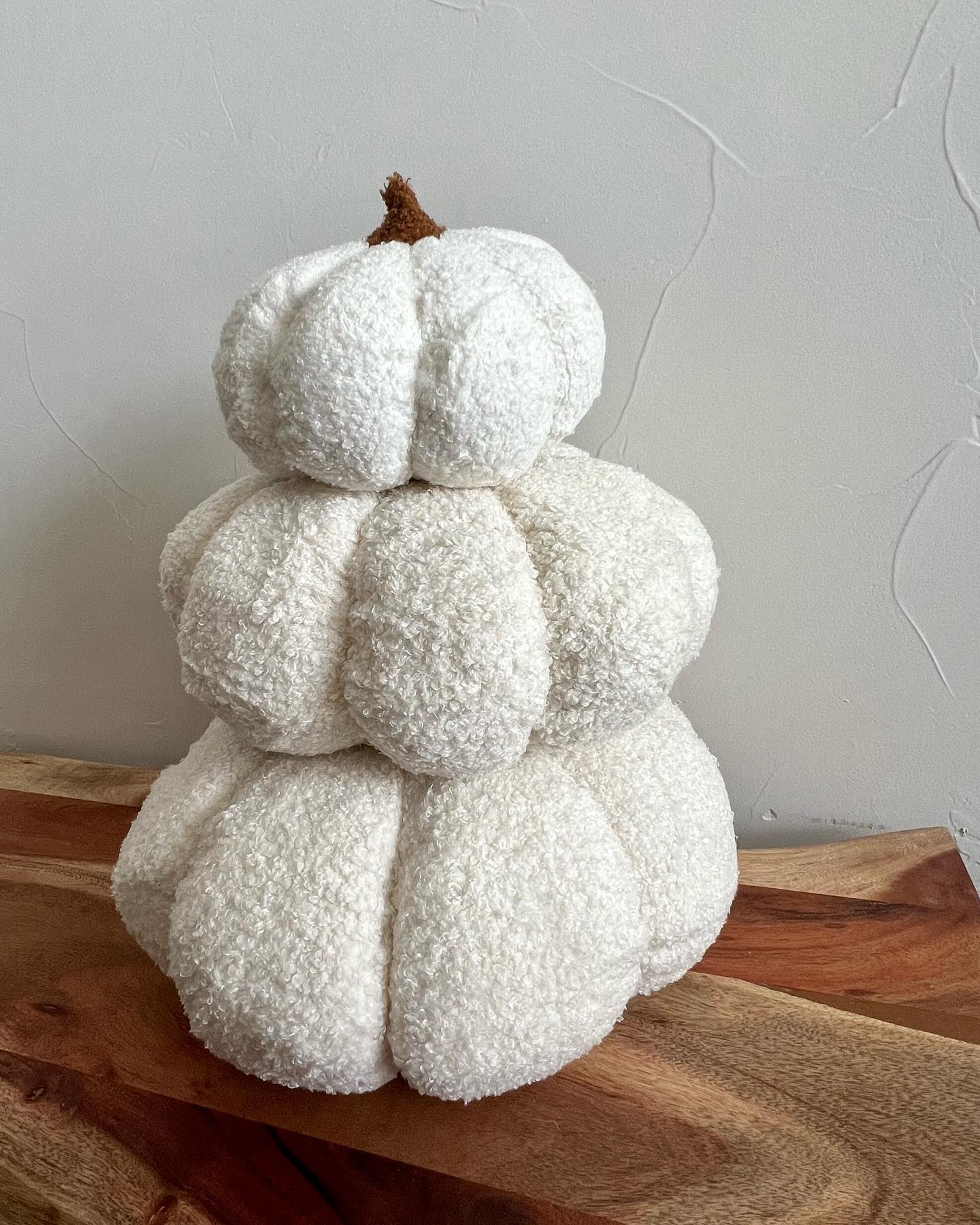 Cozy Pumpkin Boucle Pillow
