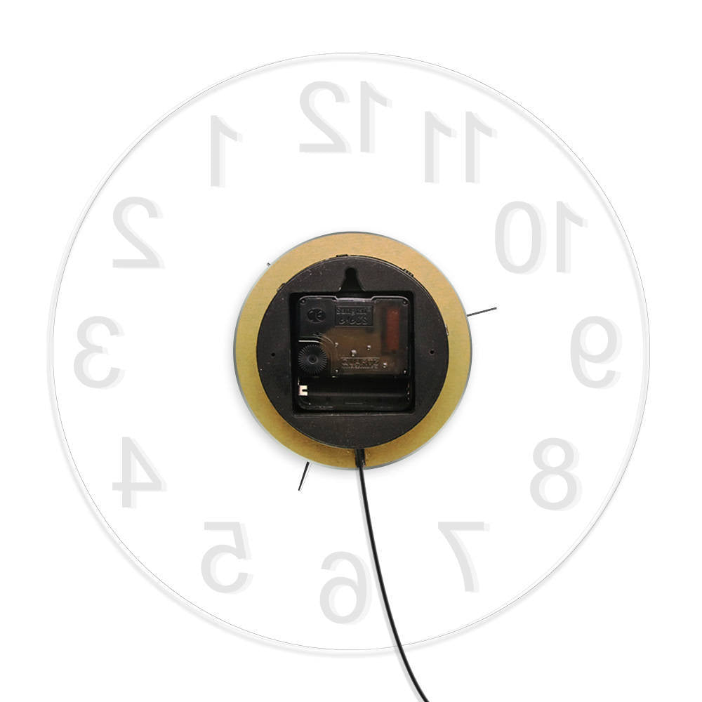 Transparent Acrylic Wall Clock (Color Adjustable)