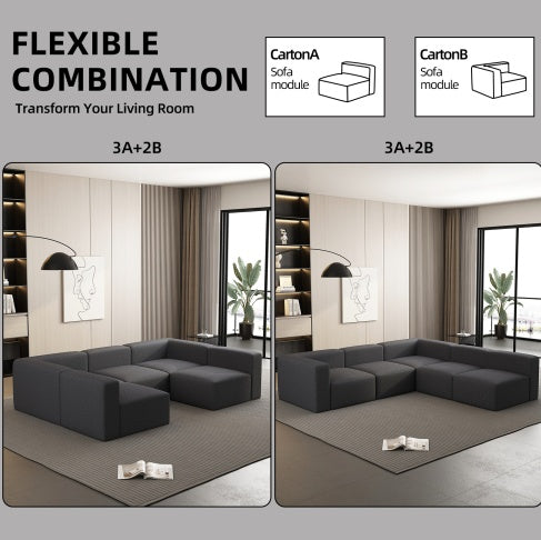 Comfy Convertible Sofa Set