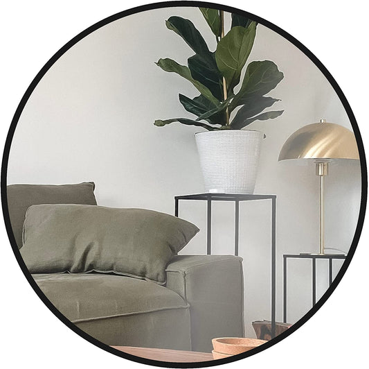 Sleek Round Bathroom Mirror