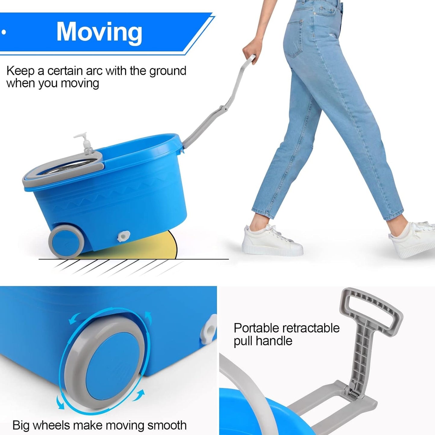 Easy Glide Spin Mop Set