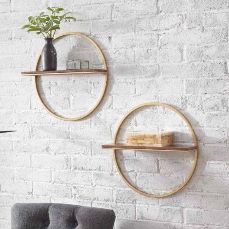 Geometric Wall Shelf Set