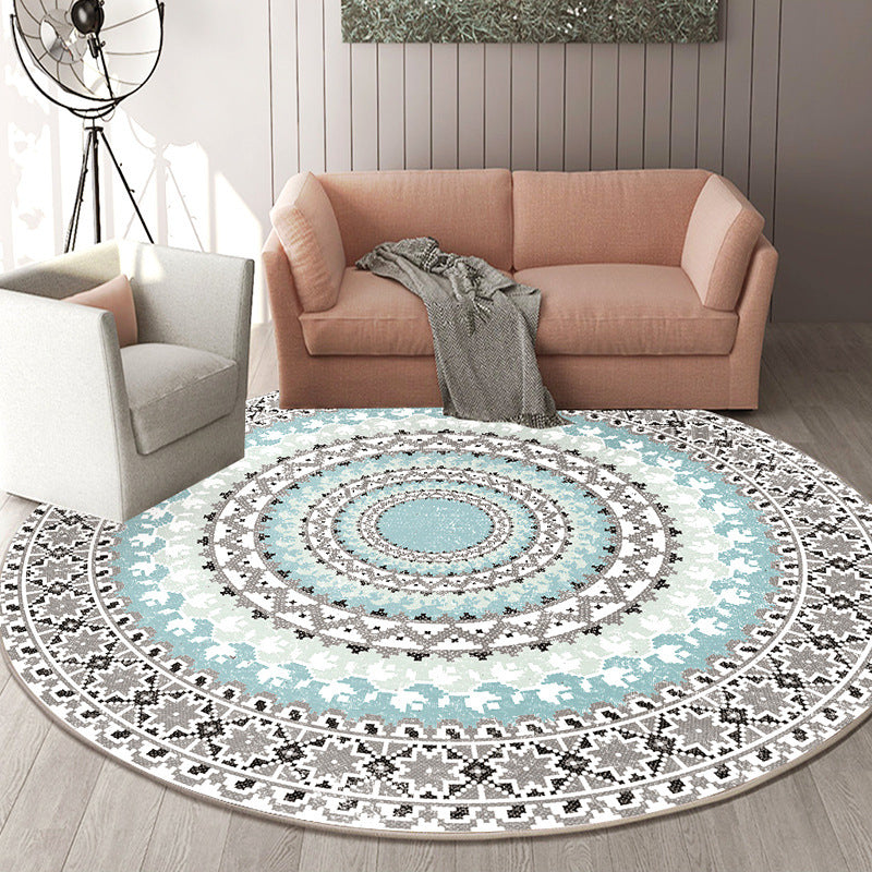 Chic Round Living Room Rug