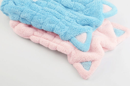 Cozy Cat Ears Hair Towel