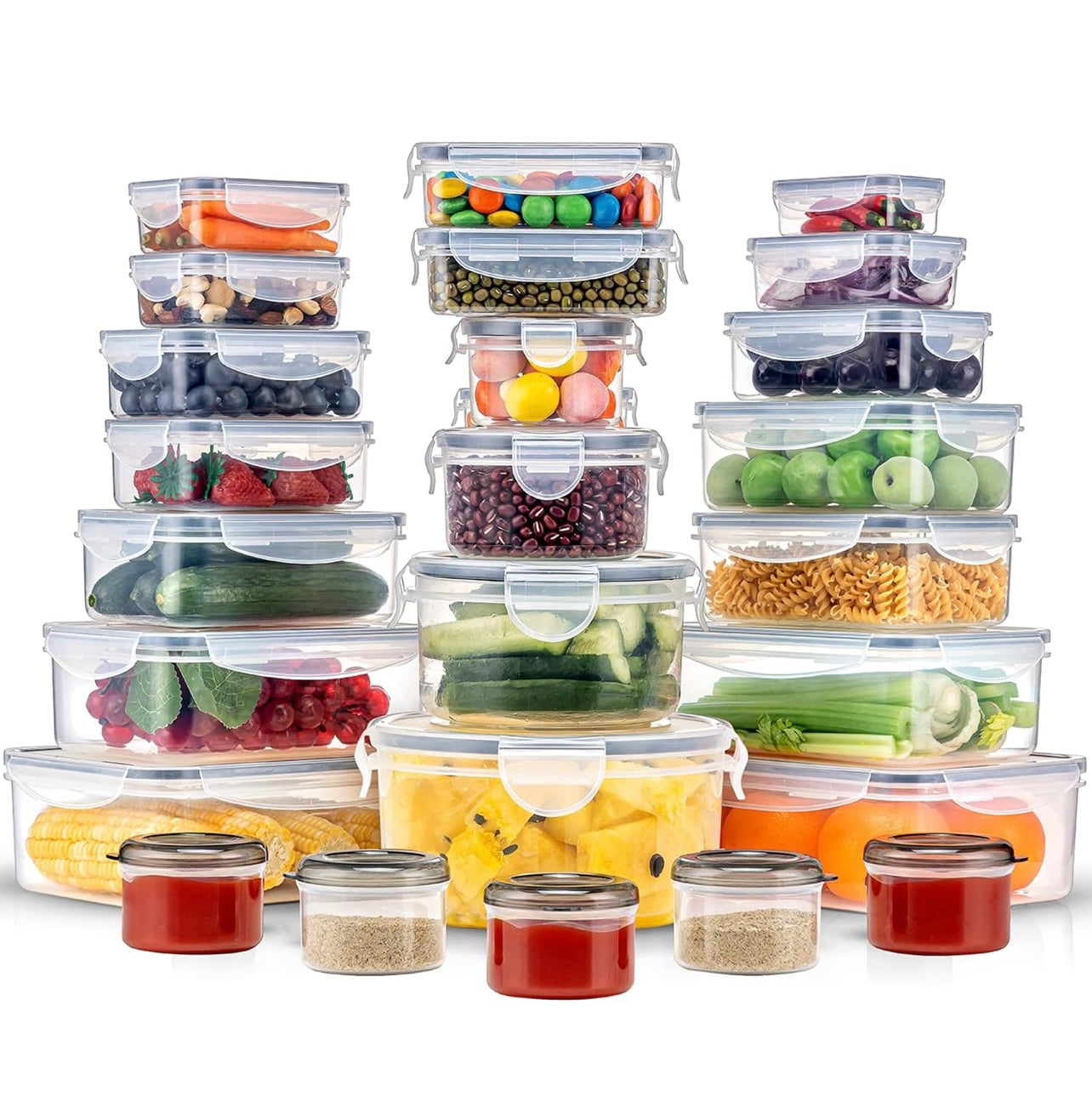 50 Pcs EasyStore Food Containers