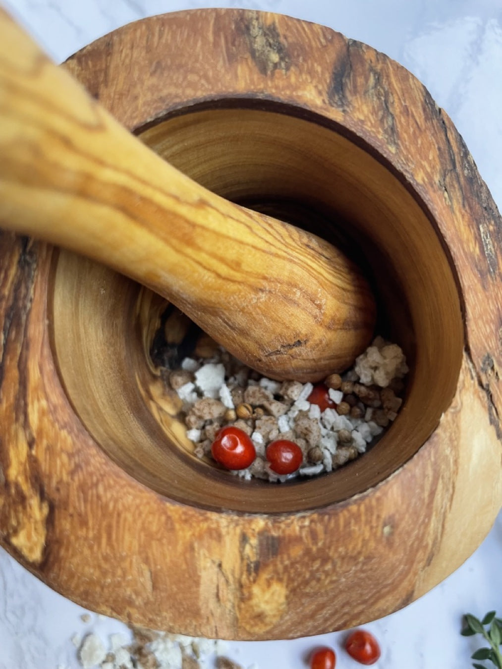Olive Wood Kitchen Crusher