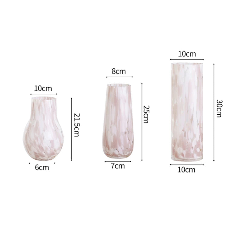 Elegant Pink Glass Vase