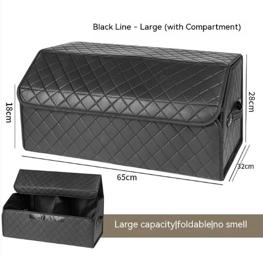 Leather Car Trunk Organizer