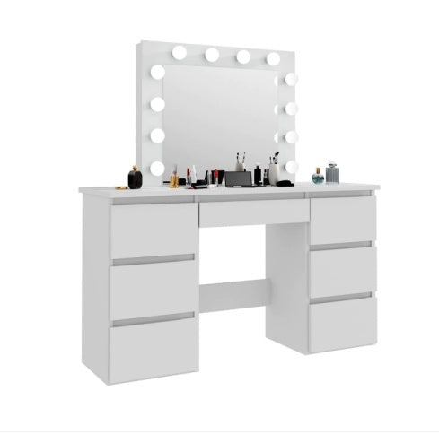 Vanity Table With Mirror And Lights