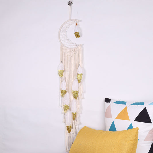 Golden Crescent Dream Catcher