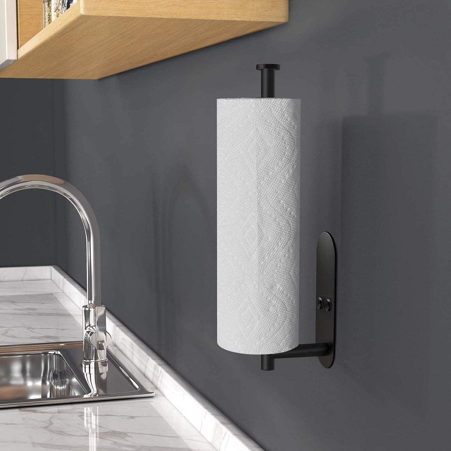 Sleek Stick-On Towel Holder