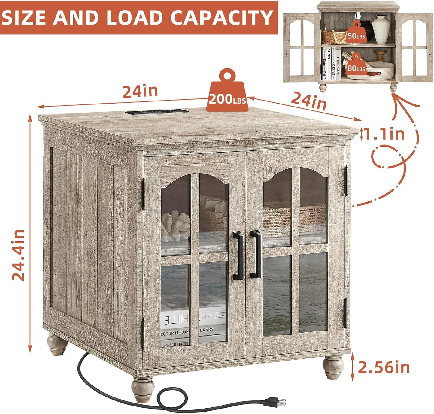 Chic Charging End Table