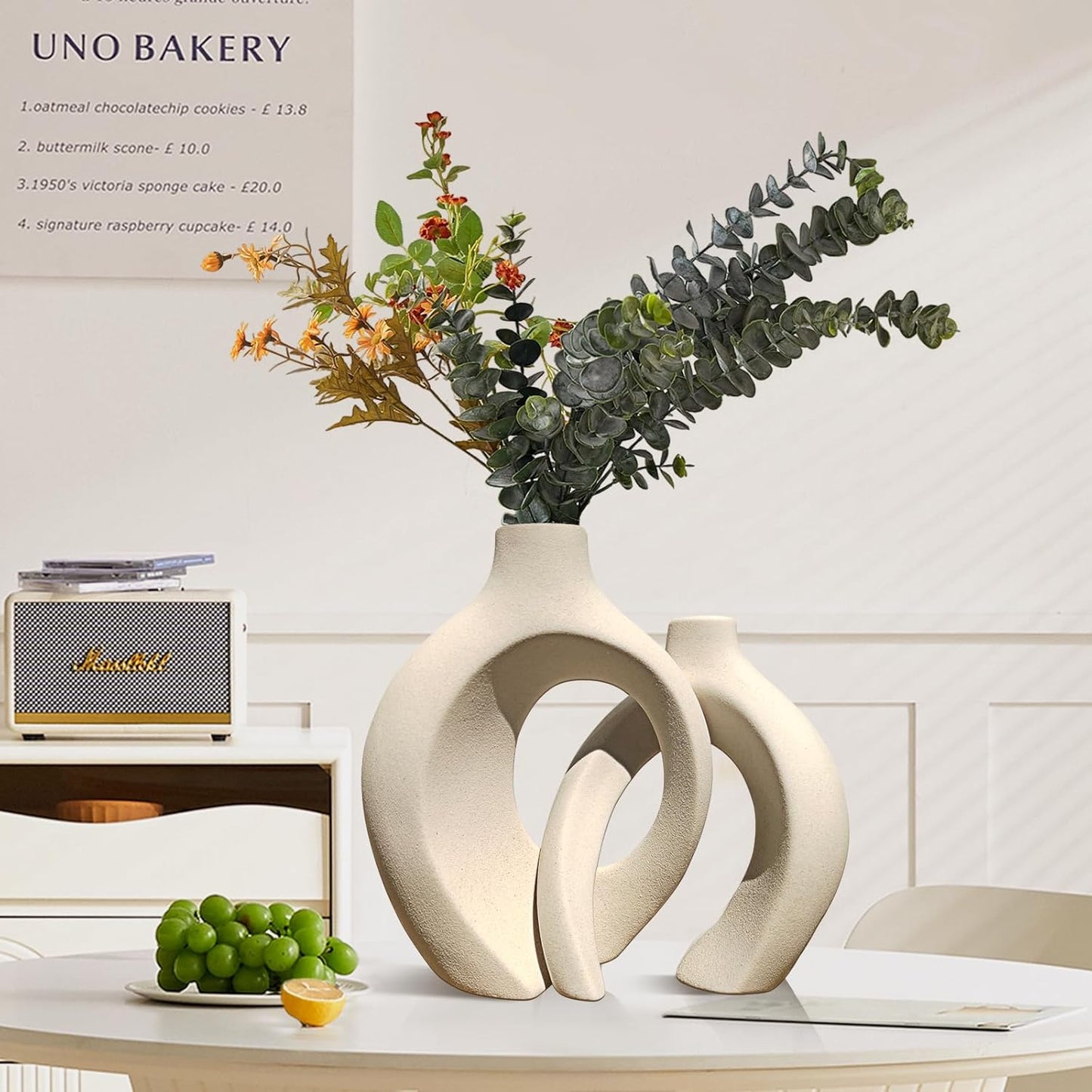 Elegant Ceramic Hug Vases