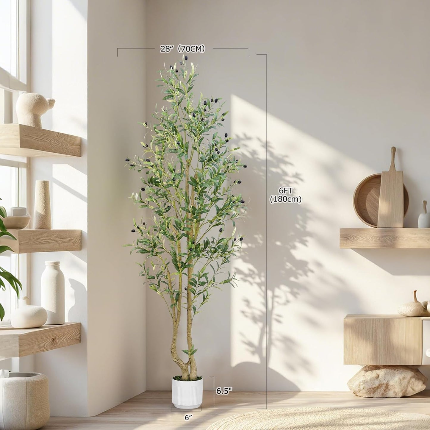 Realistic Olive Tree Decor