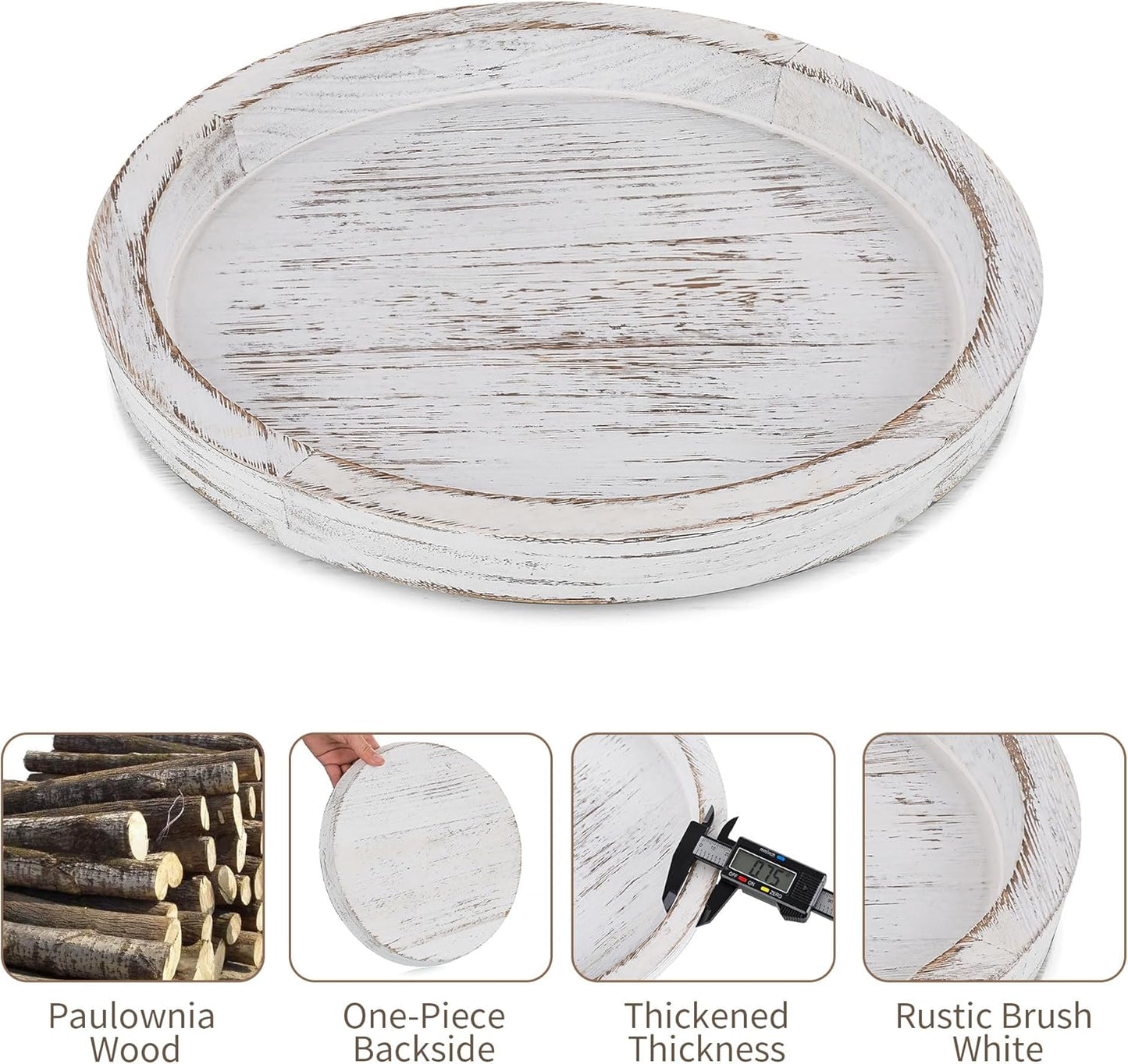 Rustic Charm Candle Tray
