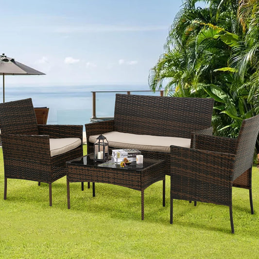 Chic Rattan Patio Set