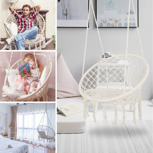 Cozy Cotton Hanging Chair