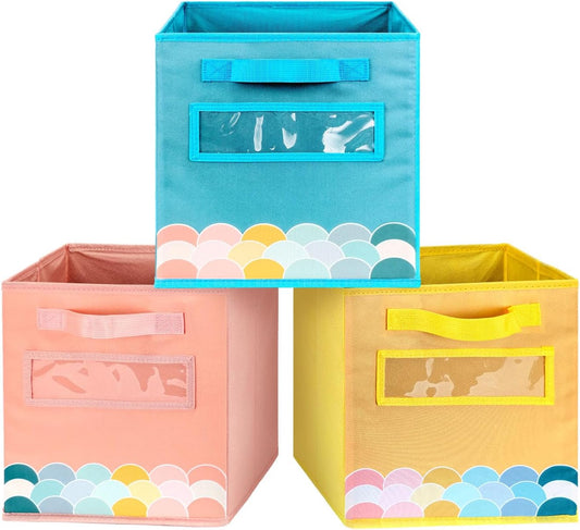 6PC Colorful Fabric Storage Cubes