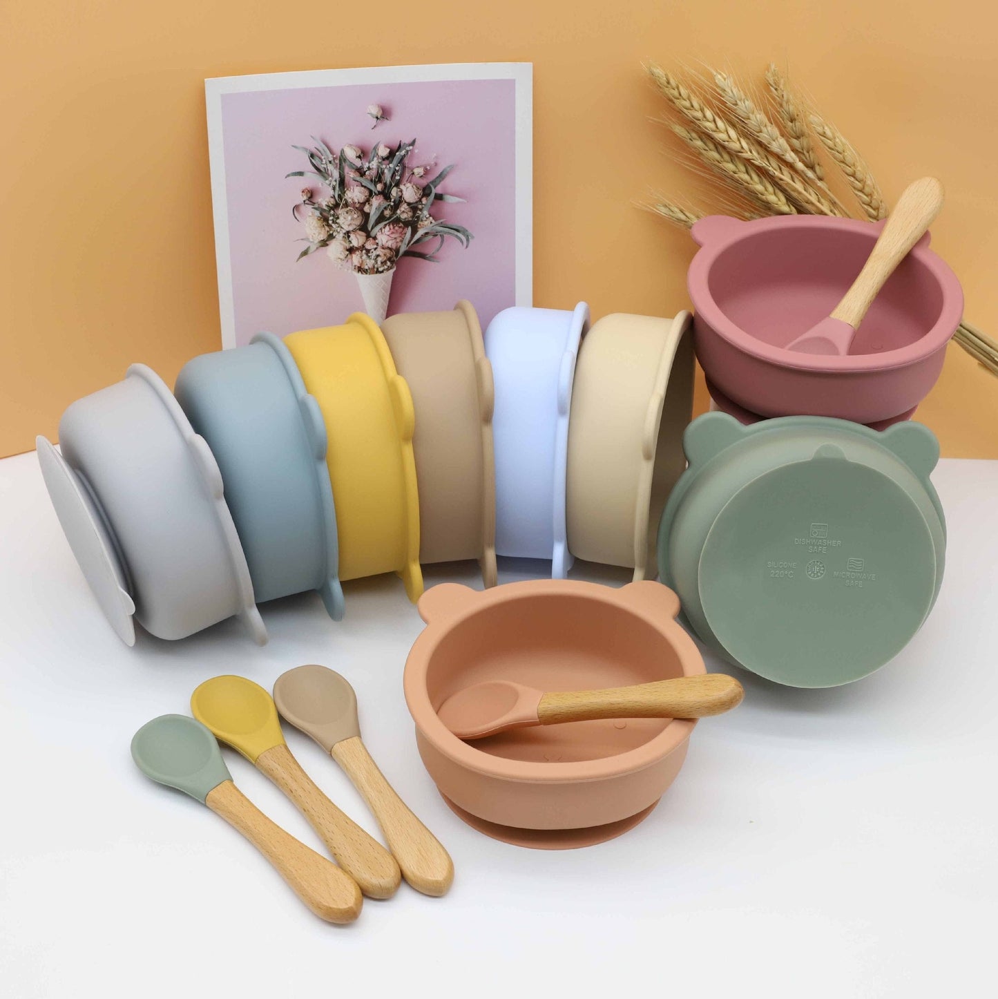 Bear Buddy Silicone Bowl Set