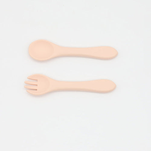 Silicone Baby Spoon Fork Set