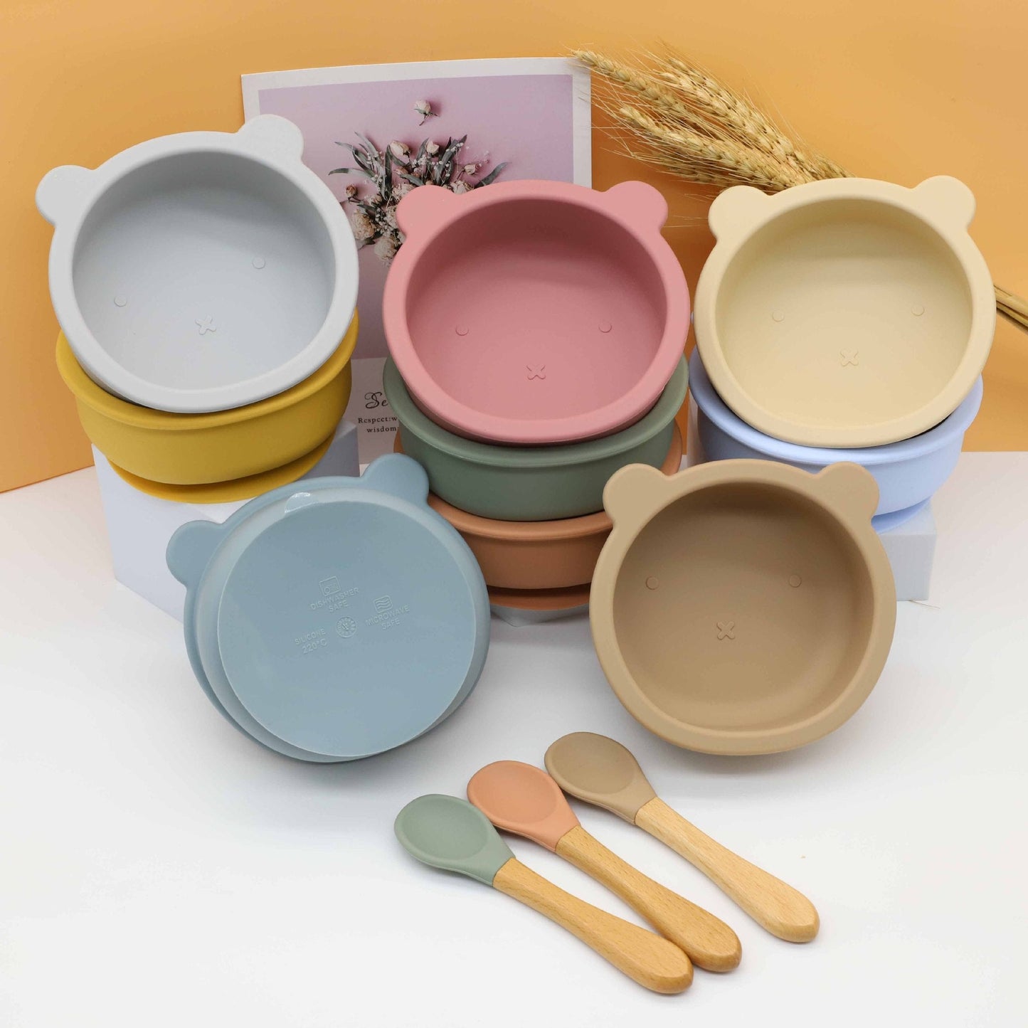 Bear Buddy Silicone Bowl Set