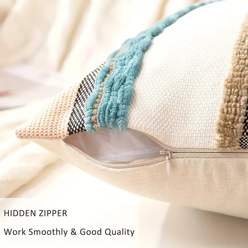 Boho Striped Throw Pillowcases