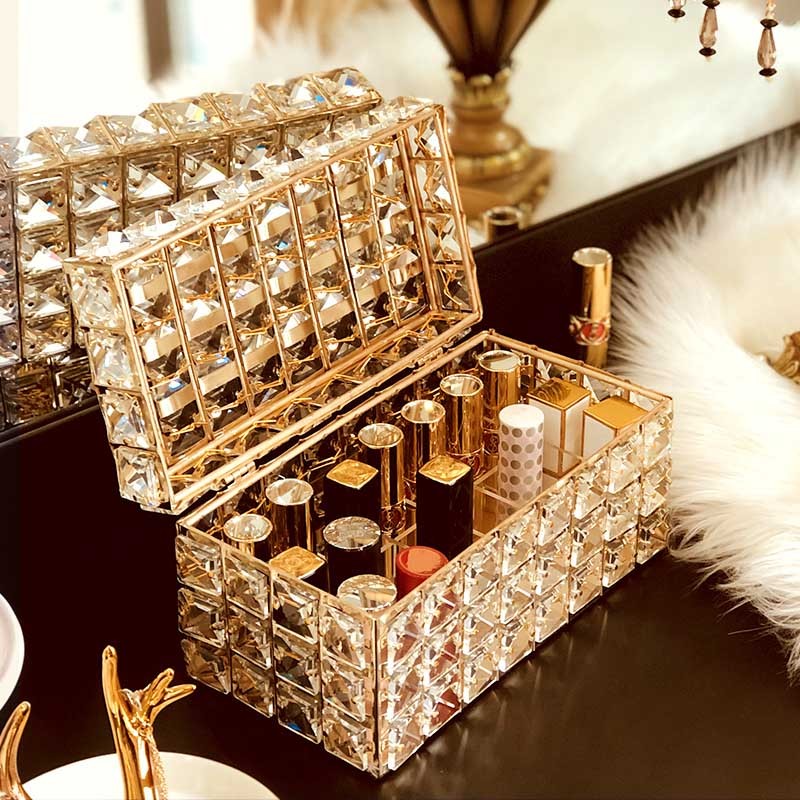 Elegant Crystal Lipstick Holder