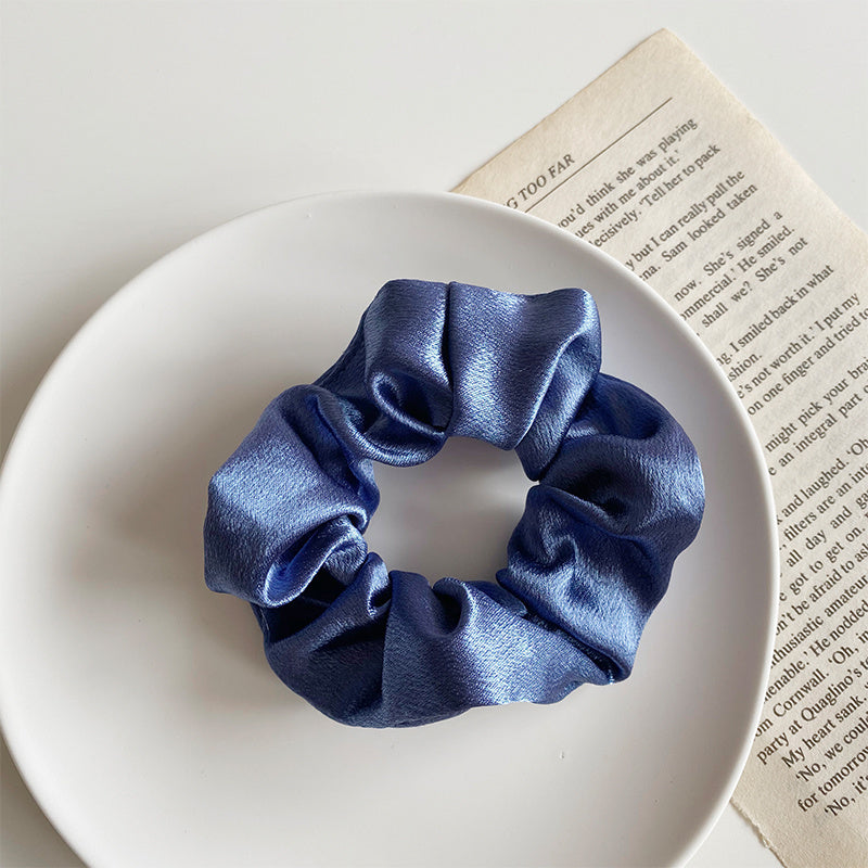 Retro Satin Hair Scrunchie