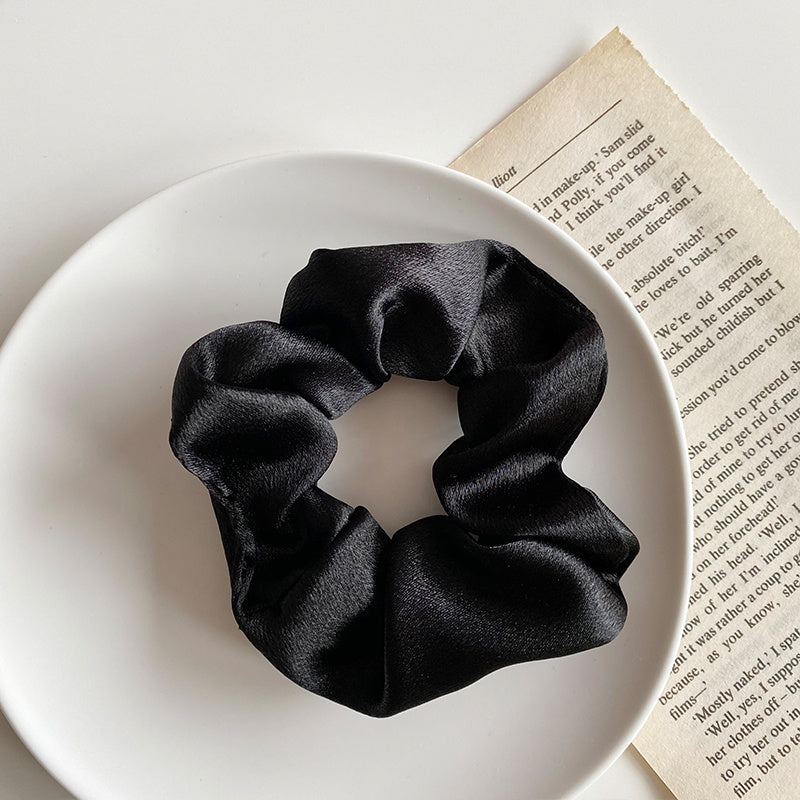 Retro Satin Hair Scrunchie