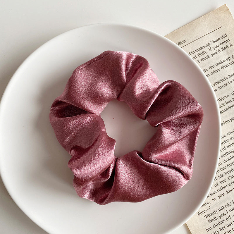 Retro Satin Hair Scrunchie