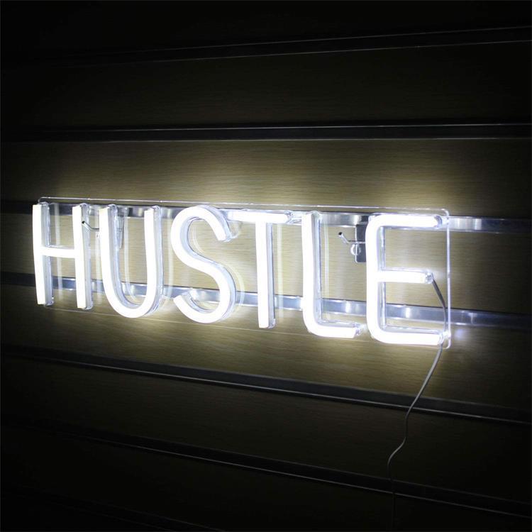 HUSTLE Powered Neon Lights