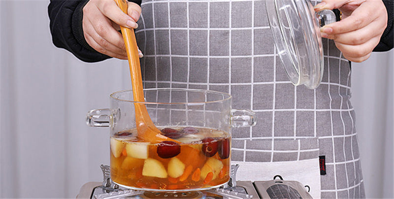 Clear Glass Cooking Pot