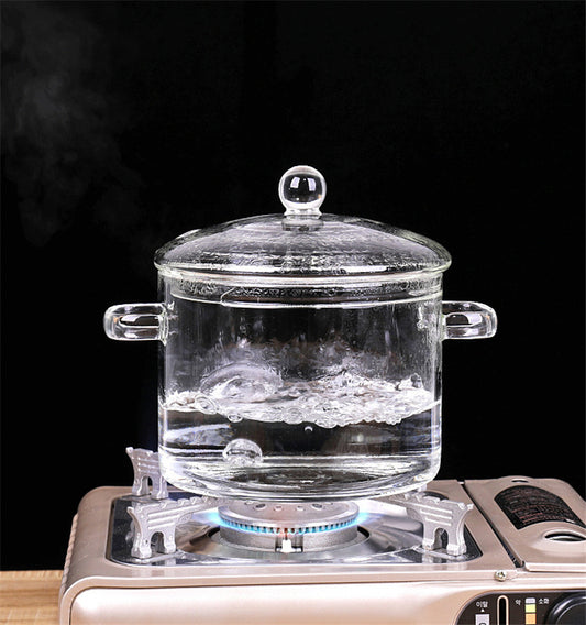 Clear Glass Cooking Pot