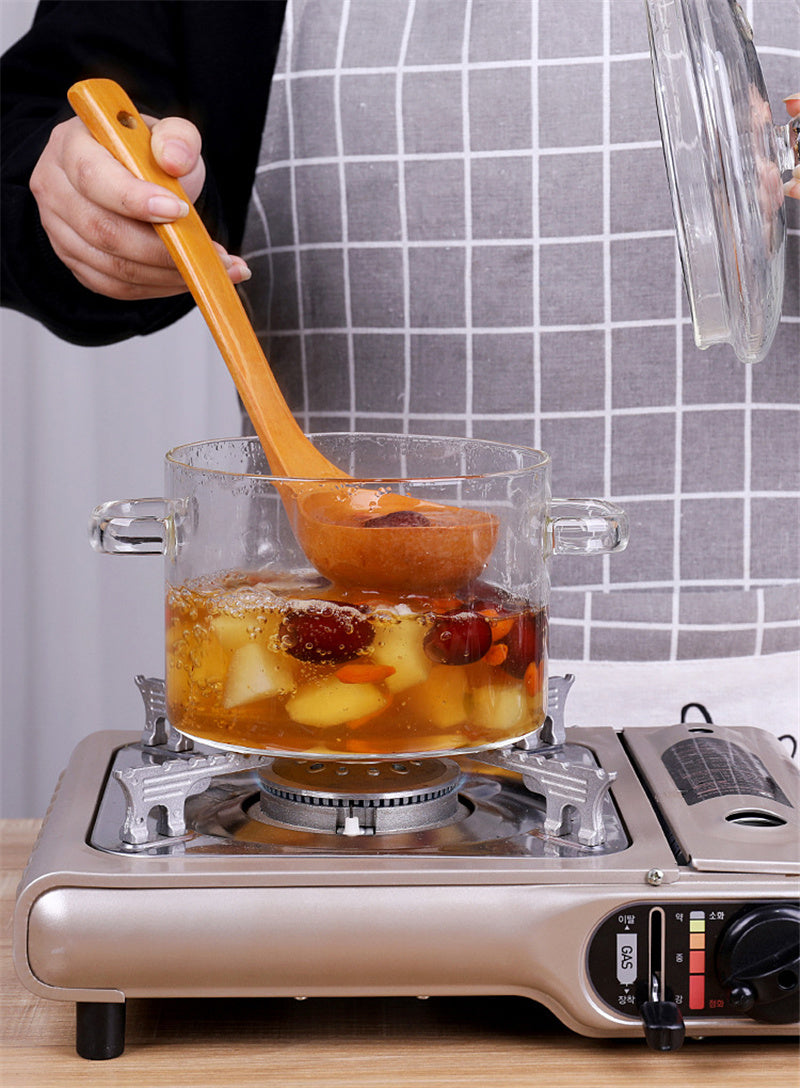 Clear Glass Cooking Pot