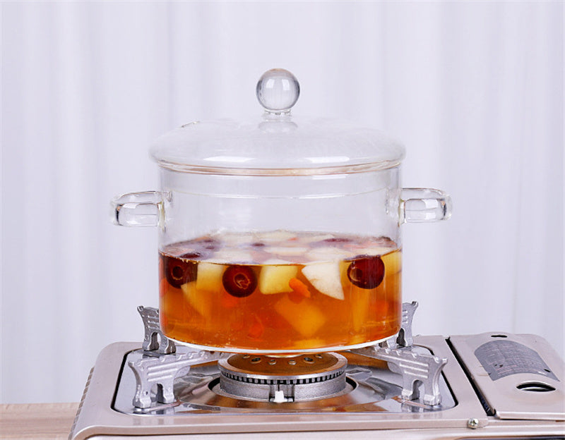 Clear Glass Cooking Pot