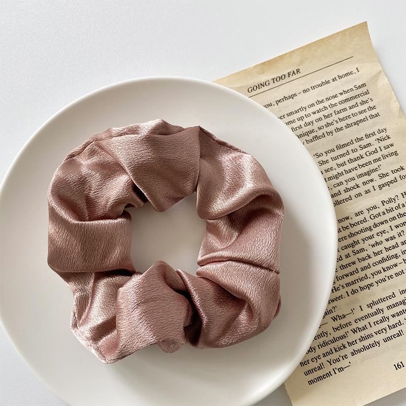Retro Satin Hair Scrunchie