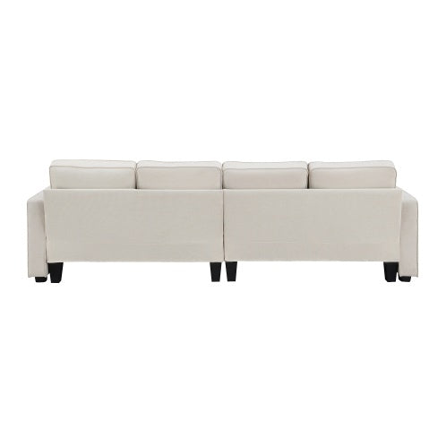 Cozy Linen Sofa with Pockets