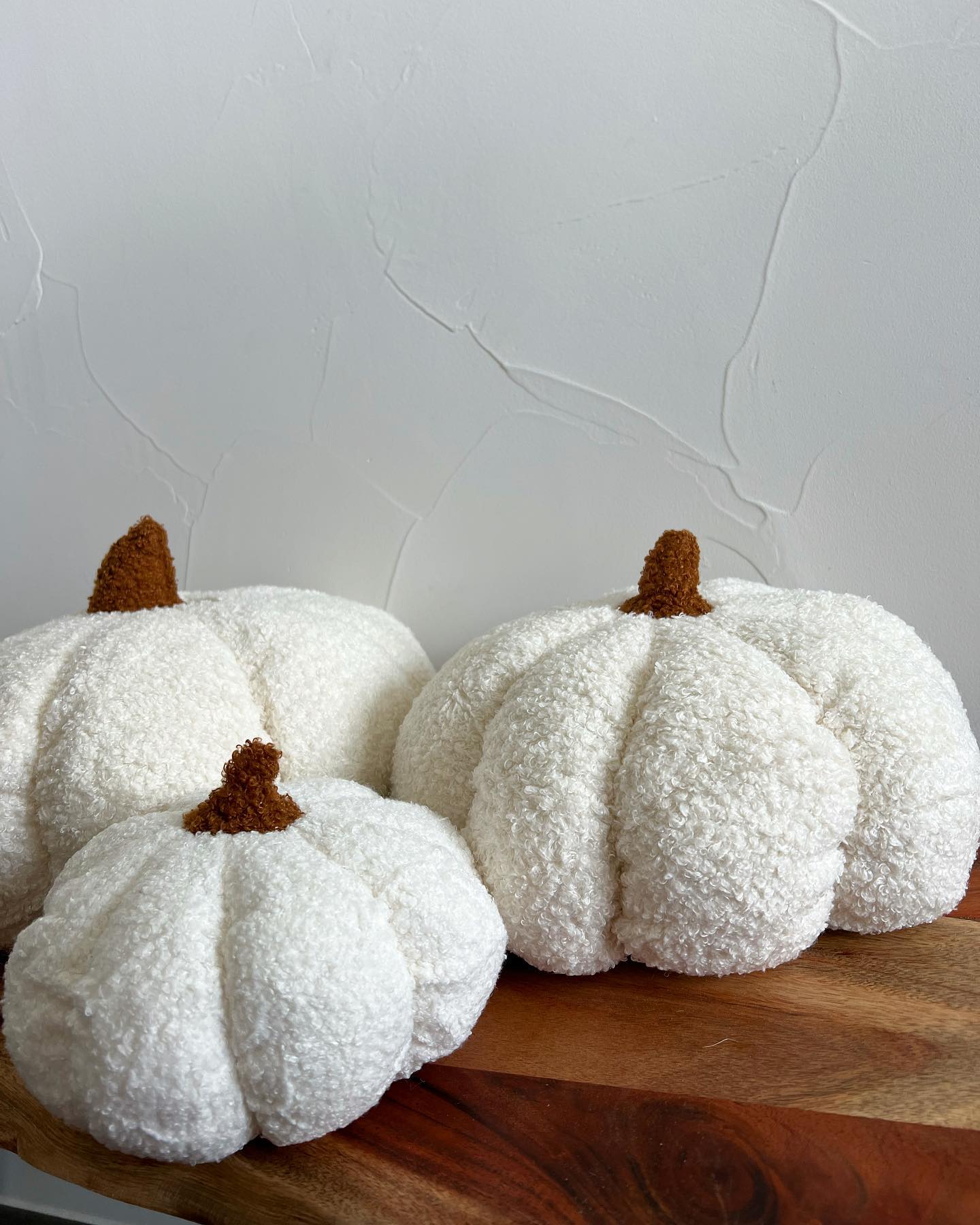 Cozy Pumpkin Boucle Pillow