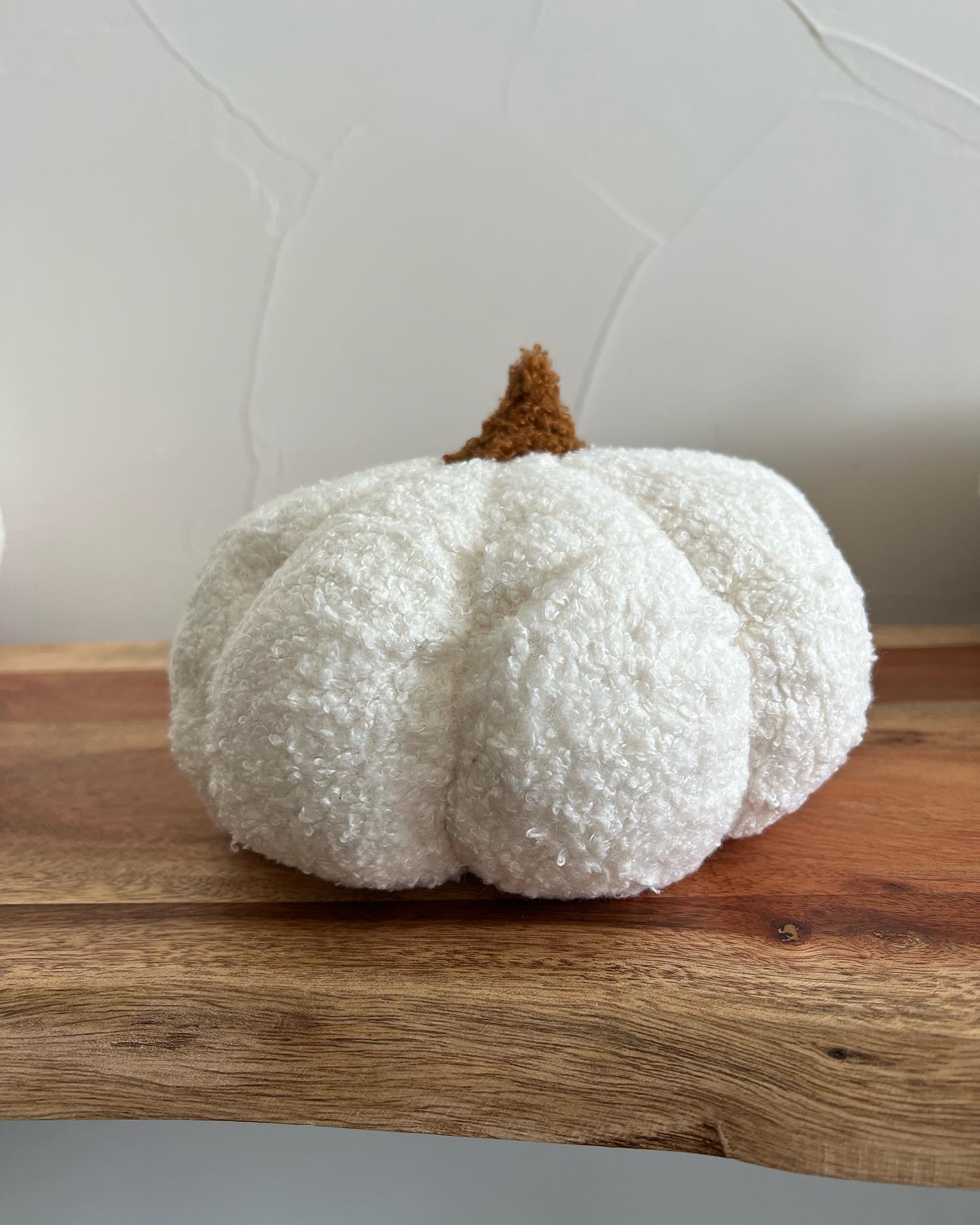 Cozy Pumpkin Boucle Pillow