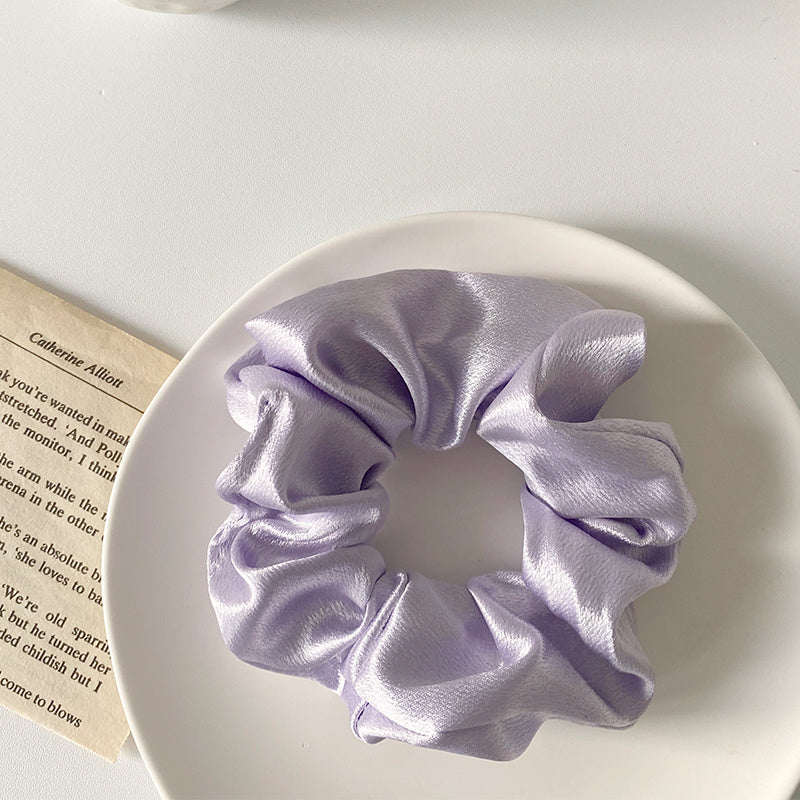 Retro Satin Hair Scrunchie
