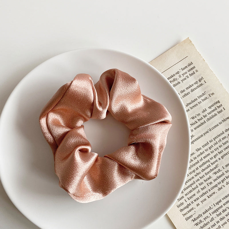 Retro Satin Hair Scrunchie