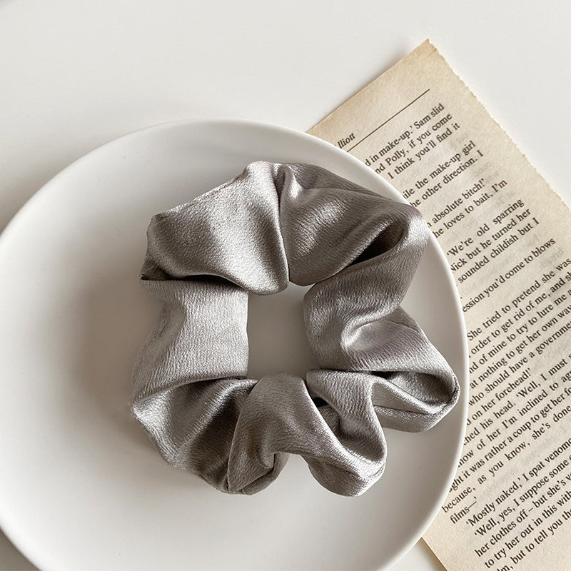 Retro Satin Hair Scrunchie