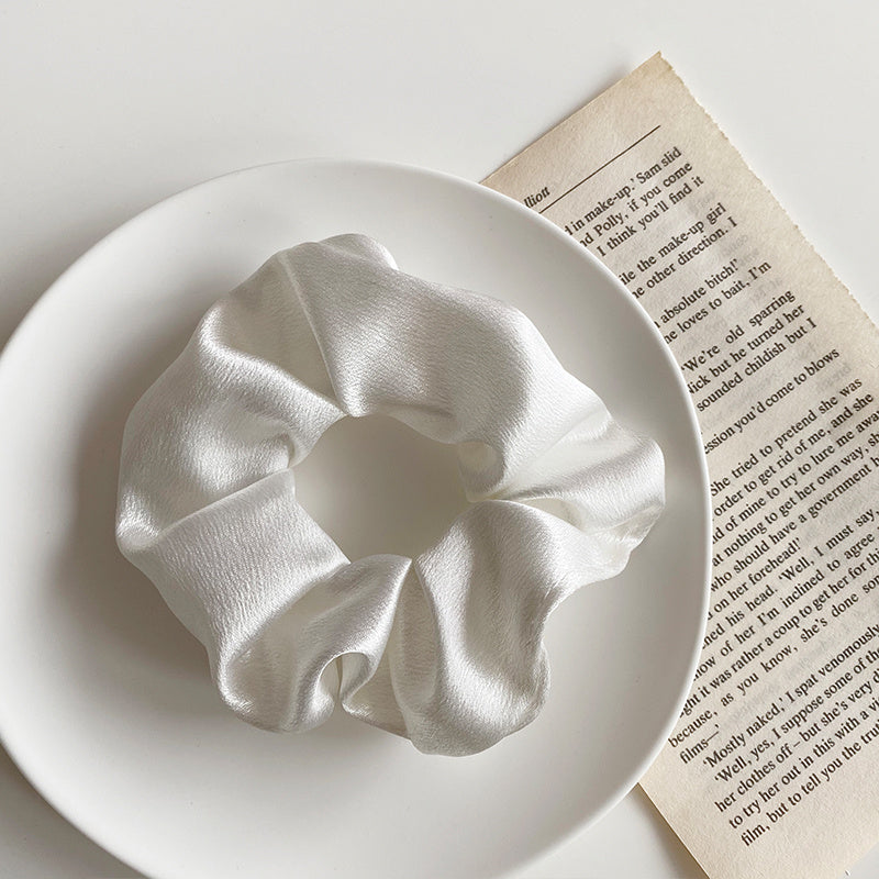 Retro Satin Hair Scrunchie