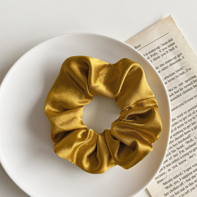 Retro Satin Hair Scrunchie