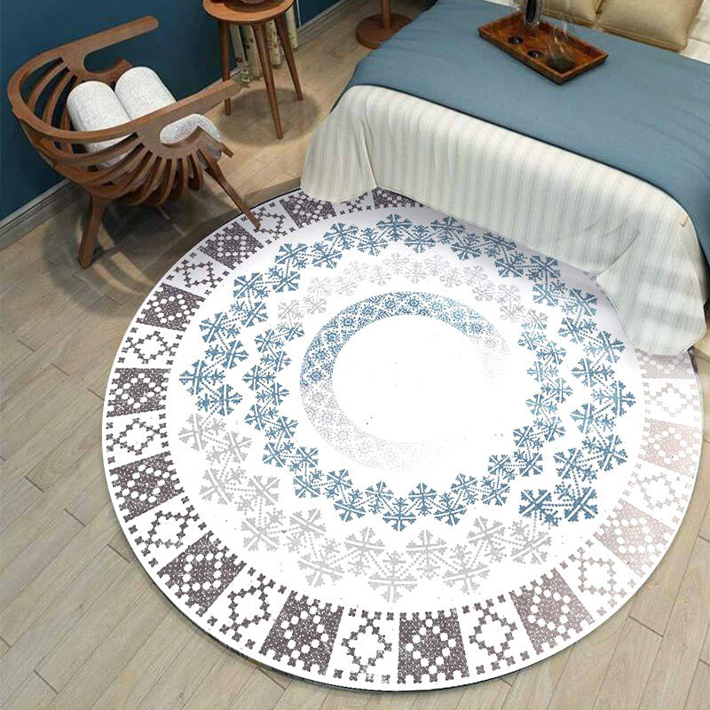 Chic Round Living Room Rug