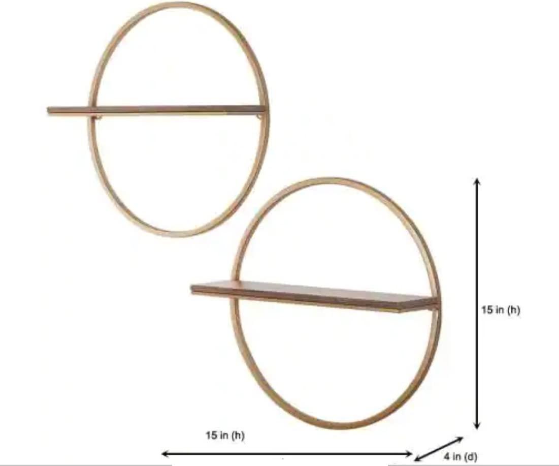 Geometric Wall Shelf Set