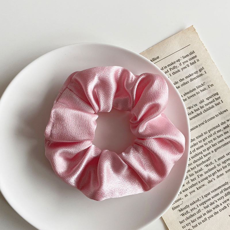 Retro Satin Hair Scrunchie